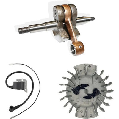 Kit virabrequim bobina e volante para motosserra Husqvarna 268 e 272