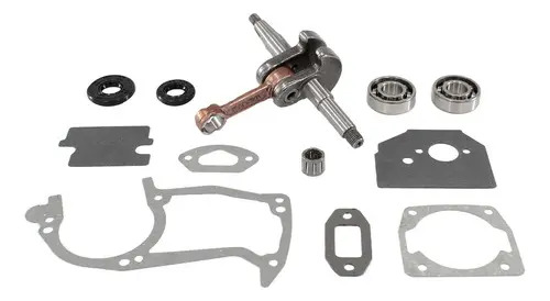 Virabrequim com gaiola retentor para motosserra Toyama TCS46H e compatíveis - Imagem 2