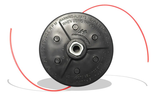 Carretel fio nylon para roçadeira Husqvarna 128R, 226R, 322R vermelho - Imagem 2
