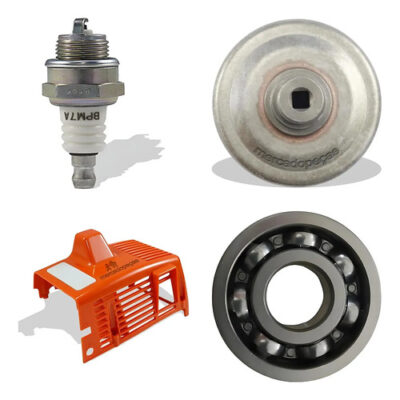 Kit 2 velas, embreagem, tampa e rolamento para roçadeira Intech Machine SKIM4200