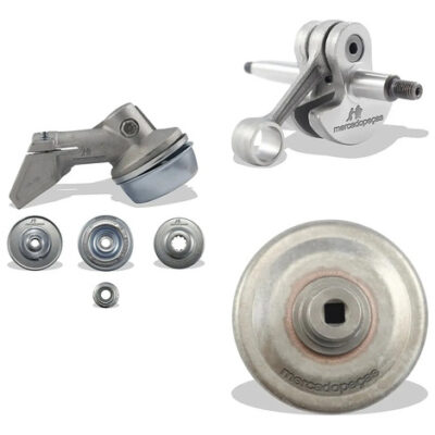 Kit transmissão com virabrequim e embreagem para roçadeira Stihl FS120 FS44 FS55 FS80