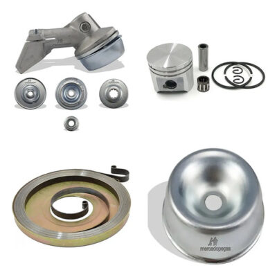 Kit transmissão pistão partida tampa para roçadeira Stihl FS120 FS44 FS55 FS80 FS85