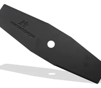 Lâmina faca 2 pontas 350mm furo 1 pol para roçadeira Echo Shindaiwa Stihl