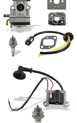 Kit carburador e bobina para roçadeira Toyama TBC43X, TBC63, RT43L, RT52L