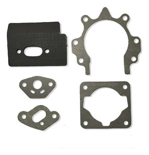 Juntas motor para roçadeira 33cc Toyama Azen Branco Brudden Ferrari