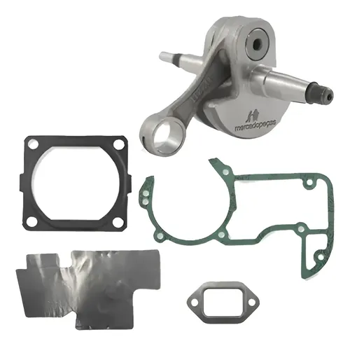 Eixo manivela + biela jogo juntas para motosserra Stihl MS066, MS650 e MS660
