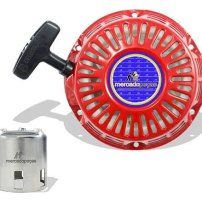 Tampa partida retrátil com copo para motor Honda GX340, Honda GX390