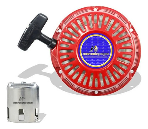 Tampa partida retrátil com copo para motor Honda GX340, Honda GX390