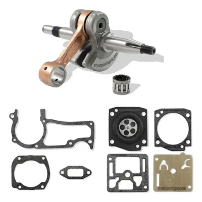 Kit virabrequim 2x juntas reparação carburador para motosserra Husqvarna 362, 365, 371, 372XP, 372