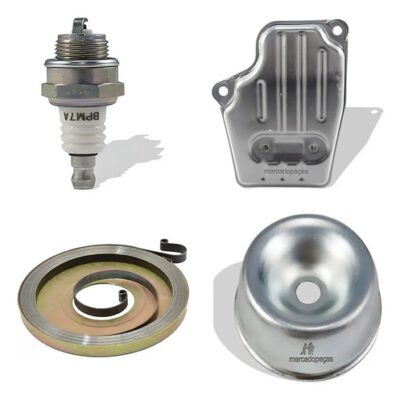 Kit vela escapamento partida tampa para roçadeira Stihl FS160