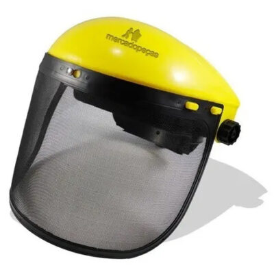 Máscara protetor facial de tela para roçadeira e motosserra