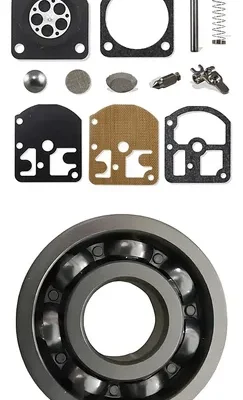 Kit reparo carburador com 2 rolamentos para roçadeira Stihl FS160, FS220, FS280, FS290 Zama