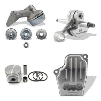 Kit transmissão virabrequim pistão escape para roçadeira Stihl FS120, FS44, FS55, FS80, FS85, KA85, Husqvarna
