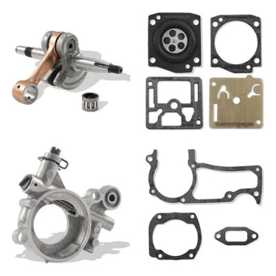 Kit virabrequim, carburador, bomba e juntas para motosserra Husqvarna 362, 365, 371, 372XP, 372