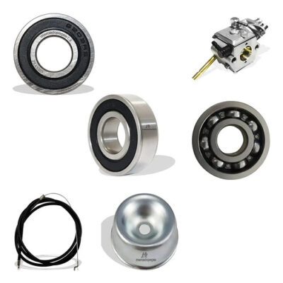 Kit 2x rolamento carburador acessórios tampa roçadeira Stihl FS220