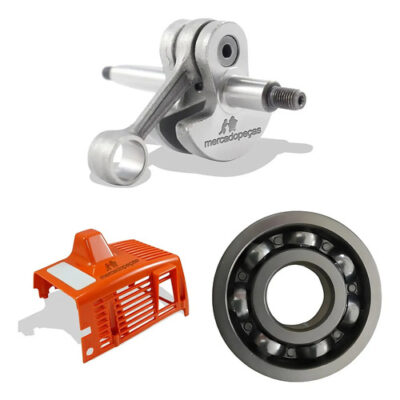 Kit virabrequim com tampa e rolamento para roçadeira Stihl FS160, FS220, FS280, FR220, FS290