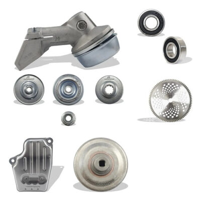 Kit transmissão com 2x rolamento, lâmina, escape e embreagem roçadeira Stihl FS55, FS80, FS85, FS120, 200, FS4