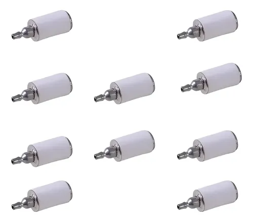 Filtro gasolina metal bico fino 10 unidades para motosserra roçadeira soprador