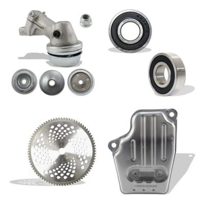 Kit transmissão com 2 rolamentos lâmina e escapamento para roçadeira Stihl FS160 FS220
