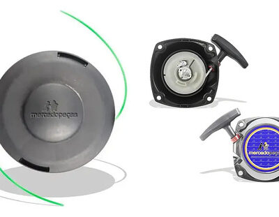 Kit 2x carretel e tampa para roçadeira Husqvarna 143R, 235, 236R, 132R, 142R e 143RII