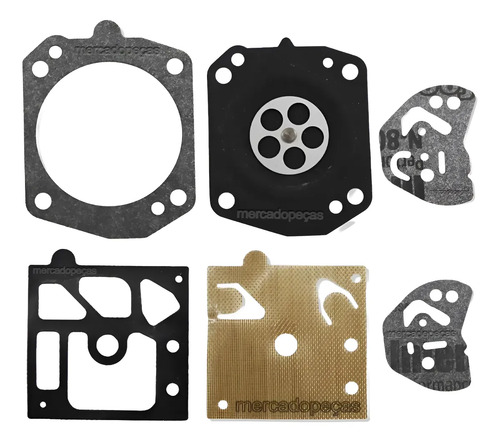 Reparo carburador para motosserra Husqvarna 257, 345, 350, Shindaiwa 510, 550, 577, 952