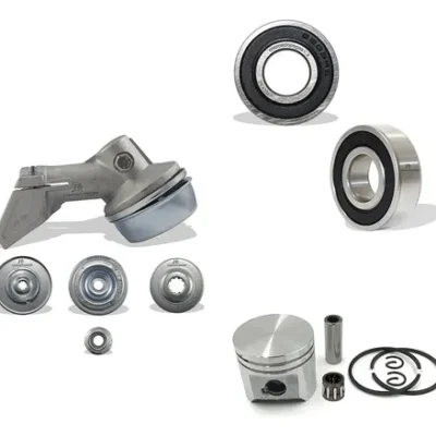 Kit transmissão 2x rolamento pistão para roçadeira Stihl FS120, FS200, FS44, FS55, FS80, FS85, KA85, Husqvarna