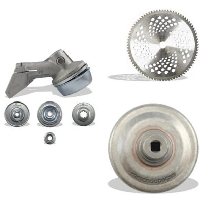 Kit transmissão, lâmina e embreagem para roçadeira Stihl FS120, FS44, FS55, FS80, FS85, Husqvarna 128R, 128RJ