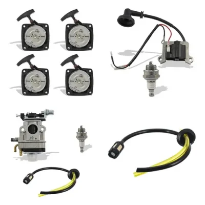 Kit tampa bobina carburador mangueira roçadeira Toyama RT43L 43cc 52cc Branco Ferrari Kawashima