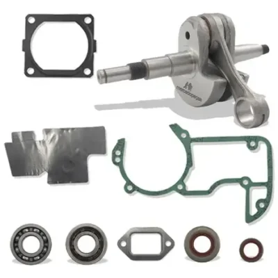 Eixo manivela com retentor e rolamento para motosserra Stihl MS066, MS650, MS660
