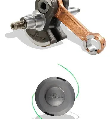 Kit virabrequim carretel para roçadeira 43cc Intertec Branco Ferrari Garthen