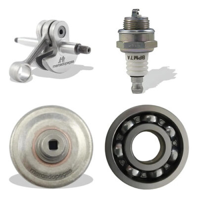 Kit virabrequim com 2 velas, embreagem e rolamento para roçadeira Stihl FS160