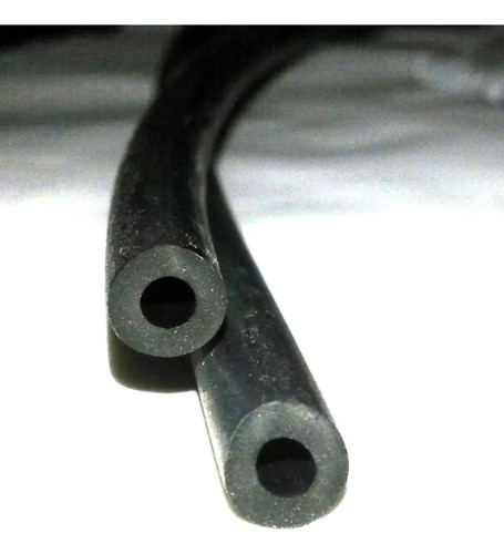 Mangueira borracha lisa combustível 5mm preto para roçadeira