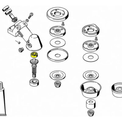 Rolamento engrenagem para roçadeira Stihl FS86, 108, 160, 220, 280