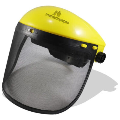 Protetor facial telado nylon com catraca para motosserra