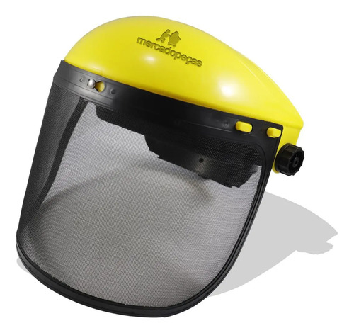 Protetor facial telado nylon com catraca para motosserra