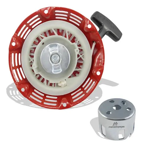 Puxador partida retrátil para motor Honda GX120, Branco 5.5hp, Kawashima, Toyama, Vulcan - Imagem 2