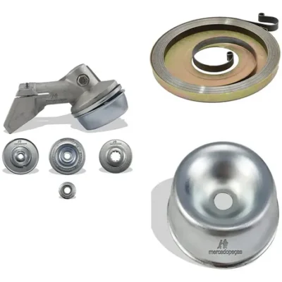 Kit transmissão partida tampa para roçadeira Stihl FS120, FS200, FS44, FS55, FS80, FS85, KA85, Husqvarna 128R,
