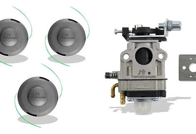 Kit carretel e carburador para roçadeira Intertec 430, Branco BR43A, Vulcan VR430H, Ferrari