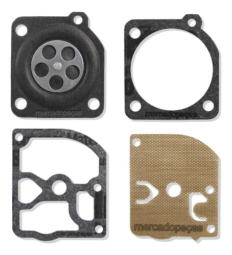 Kit reparo carburador para roçadeira Husqvarna 232, 322, 325, Stihl FS85