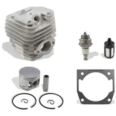 Cilindro pistão vela filtro para motosserra Branco BMT52CC, Kawashima KW52, Tekna RL520, Toyama TBC52