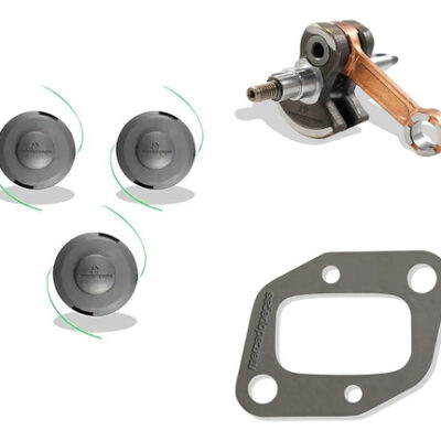 Kit 2x carretel virabrequim juntas para roçadeira Intertec 430