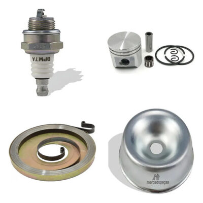 Kit 2x vela pistão partida tampa para roçadeira Stihl 310 381 660 e Husqvarna