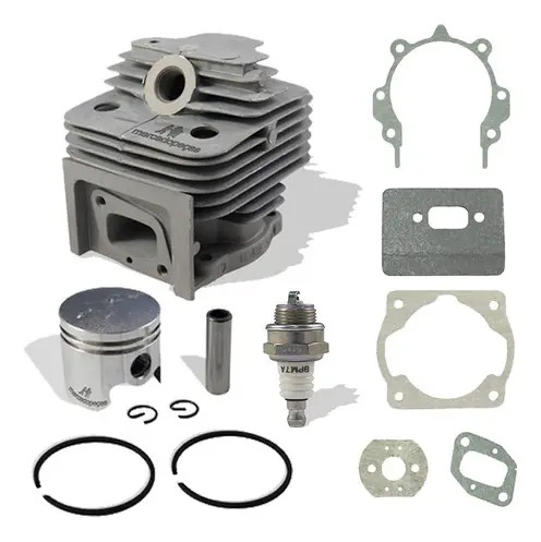 Kit cilindro com juntas e vela para roçadeira Garthen CG550 e compatíveis 52cc