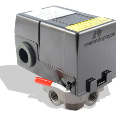 Pressostato automático compressor alavanca 80-120 psi 4 vias