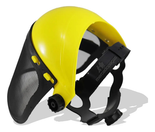 Protetor facial telado nylon com catraca para motosserra - Imagem 2