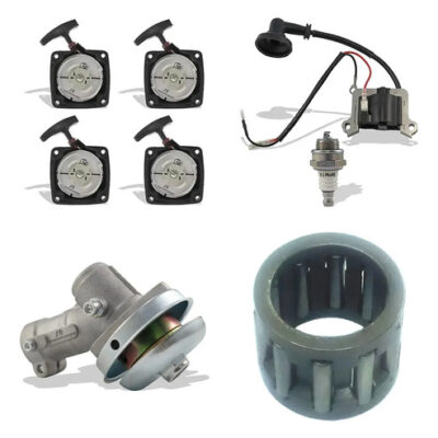 Kit tampa bobina transmissão com 2 rolamentos para roçadeira 43/52cc