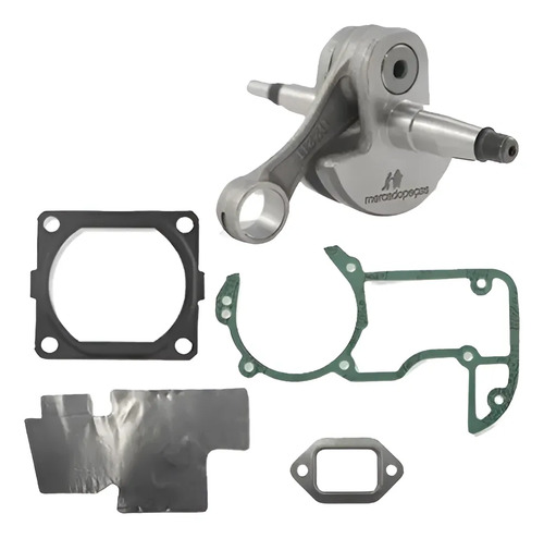 Virabrequim + jogo de juntas para motosserra Stihl MS066, MS650 e MS660