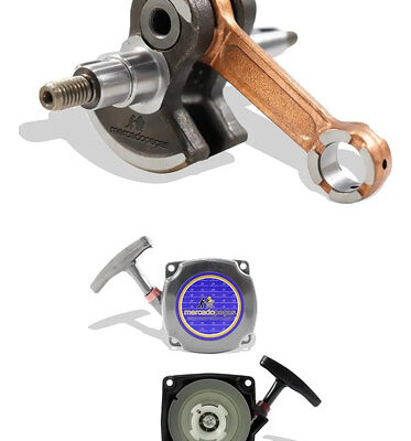 Kit virabrequim tampa para roçadeira Intertec 430 431 Toyama Branco Ferrari Garthen