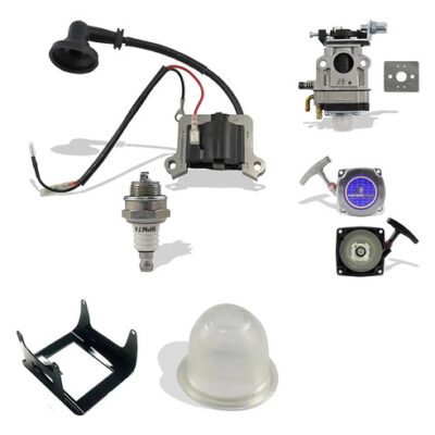 Kit bobina carburador tampa acessório bulbo para roçadeira 43cc