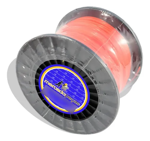 Kit bobina fio nylon quadrado 2,7mm para roçadeira Intertec